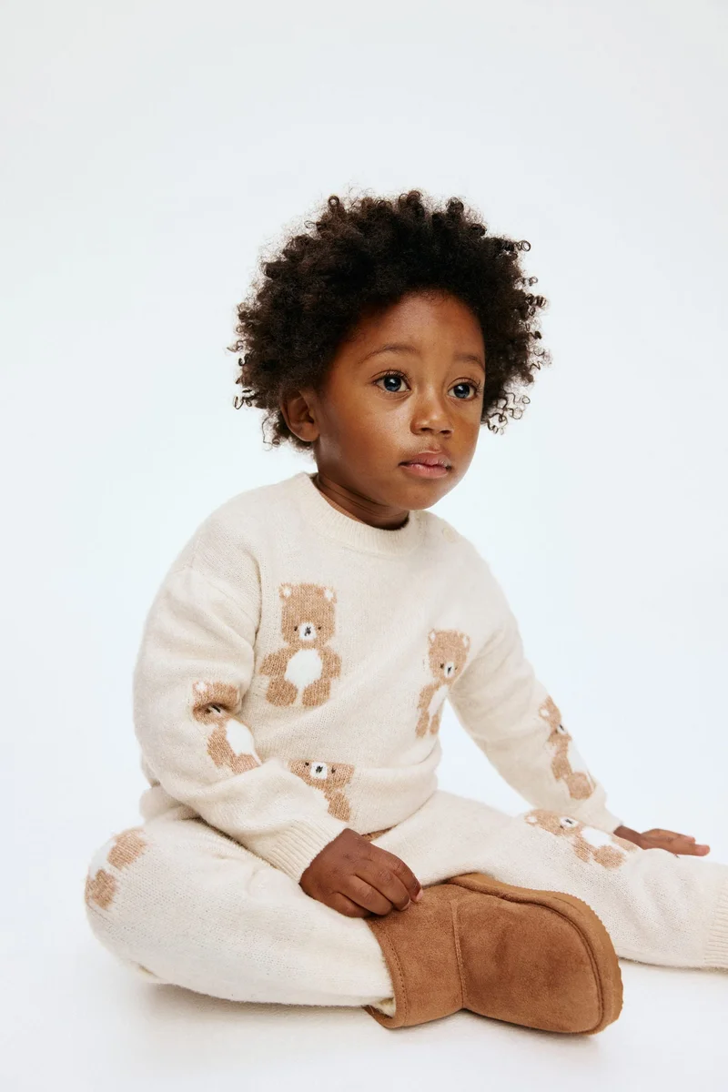 اتش اند ام طقم محبوك من الجاكار - قطعتين